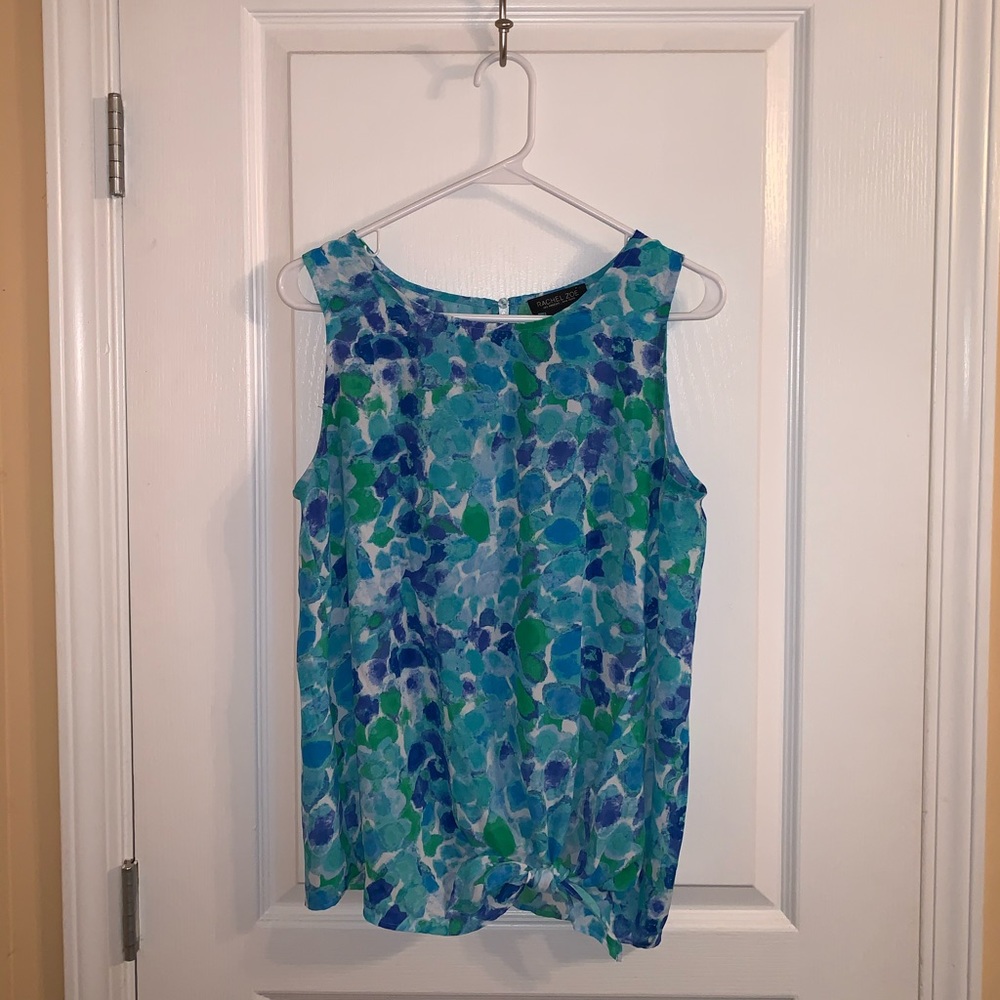 Blue and green tank top